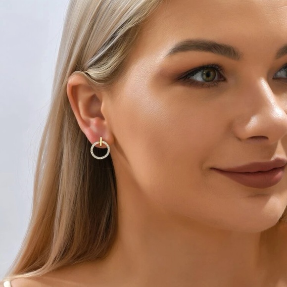 Cubic Zirconia Earrings - Picture 3 of 3